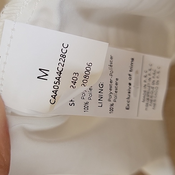 Cupshe White Floral Embellished Halter Neck Maxi Dress - Size Medium - Picture 10 of 11